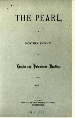 Title page of the first issue of The Pearl