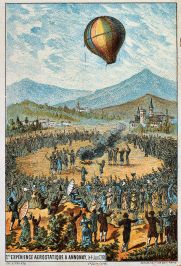 First public demonstration of a Montgolfier balloon, 1783