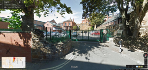 Google Street View up what may have been Angel Lane