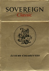 Sovereign cigarette pack