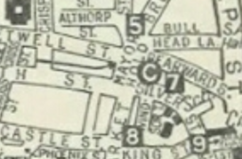 Mayorhold vicinity (detail from 1950 map)