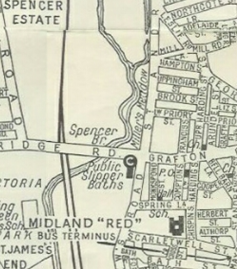Miller's Meadow (detail of 1950 map)